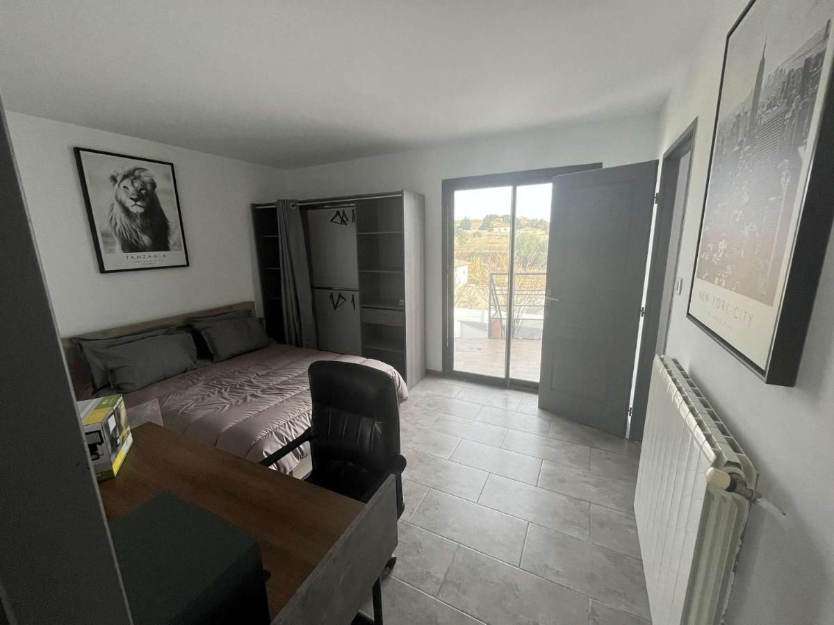 Superbe Appartement Avec Piscine Et Spa Privatif Villeneuve-lès-Béziers Exteriör bild